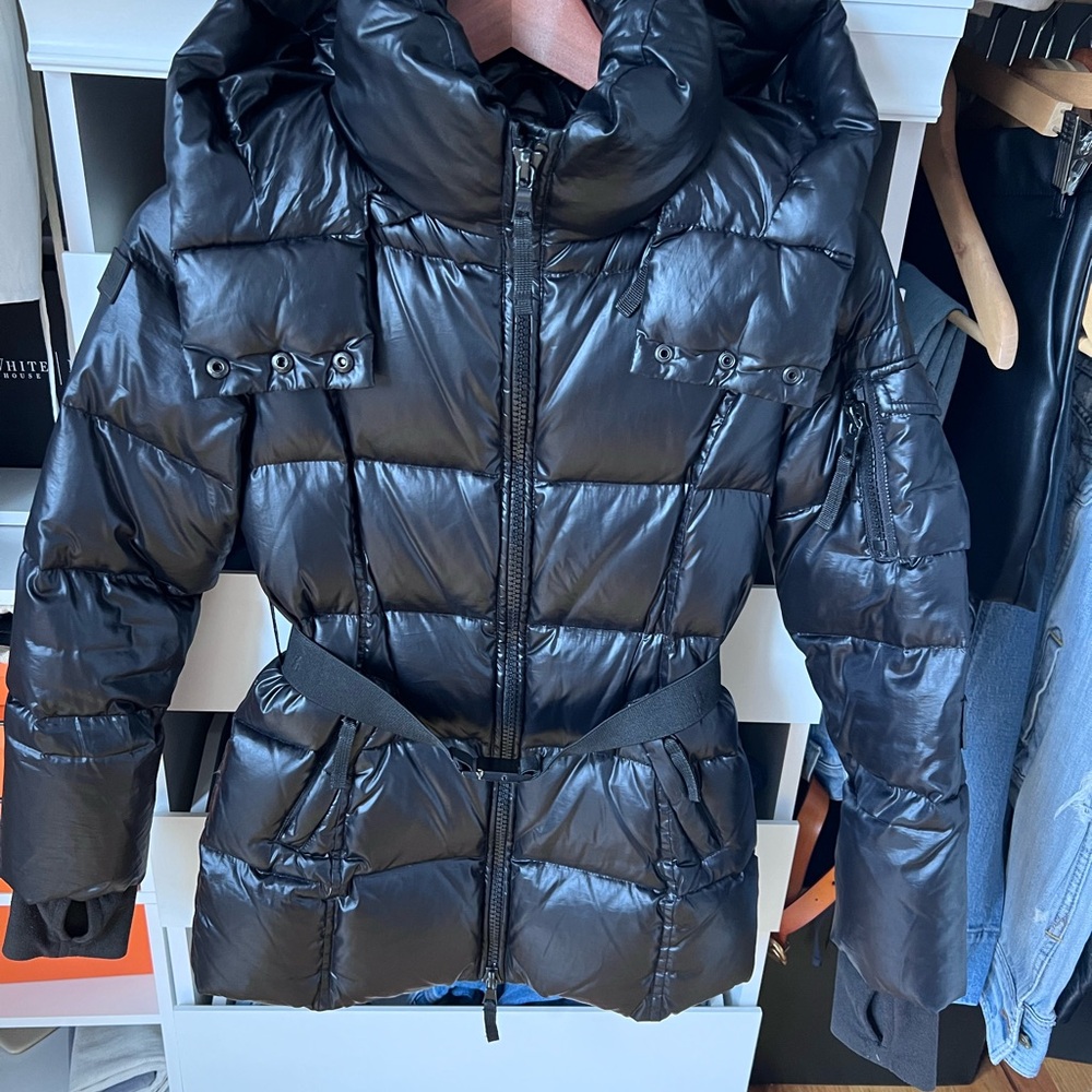 SAM. Girls Puffer Black Jacket Sz 10